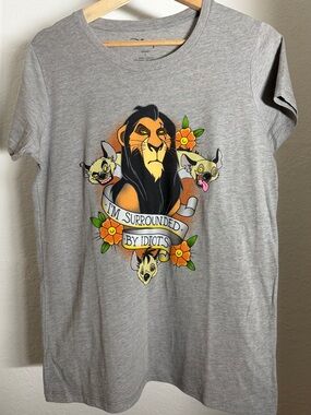 Disneys the Lion King Scar “I’m surrounded by idiots” t-shirt